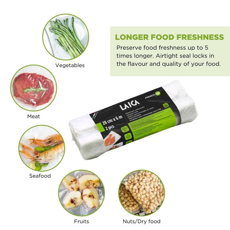 Laica 10013 Vacuum Bag 2 Rolls