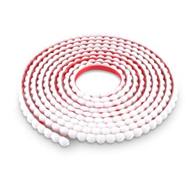 118" x 0.59" Peel and Stick Unfinished Beaded Trim - Easy to Paint, Flexible DIY Craft Molding for Mirror Frame, Backsplash, Wall, Door, Cabinet, Dresser, Shelf