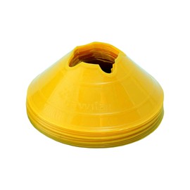 Cawila Cones Markierungsscheiben M, Set of 10, Yellow, 6 CM, 00500137