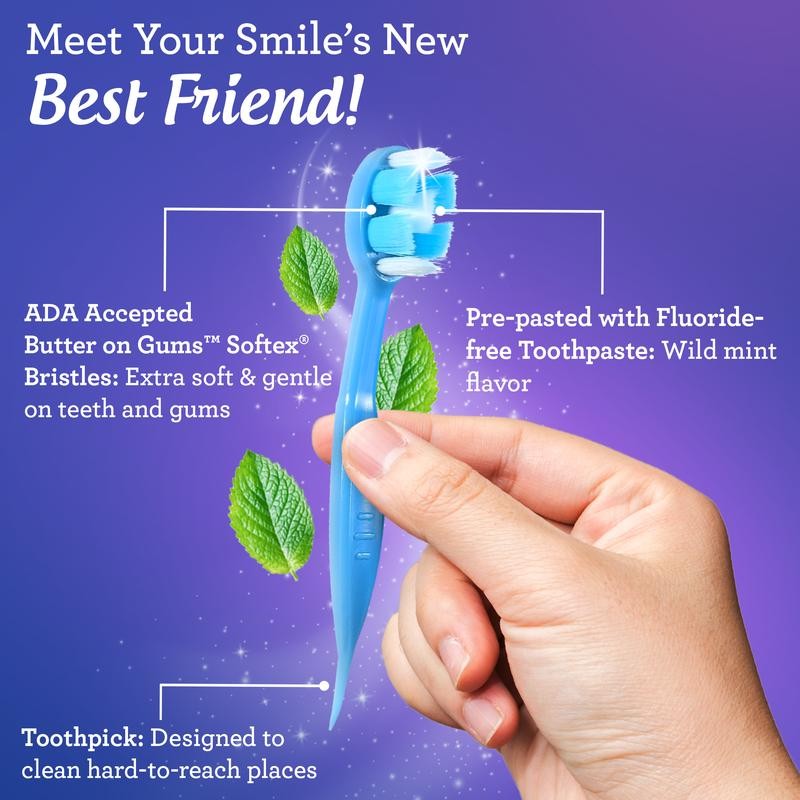 GuruNanda Ready-to-Go Brushes - 70 Count Toothbrush