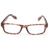 Retro Fashion Style Narrow Rectangular Frame Clear Lens Eyeglasses (/Leopard_Brown,