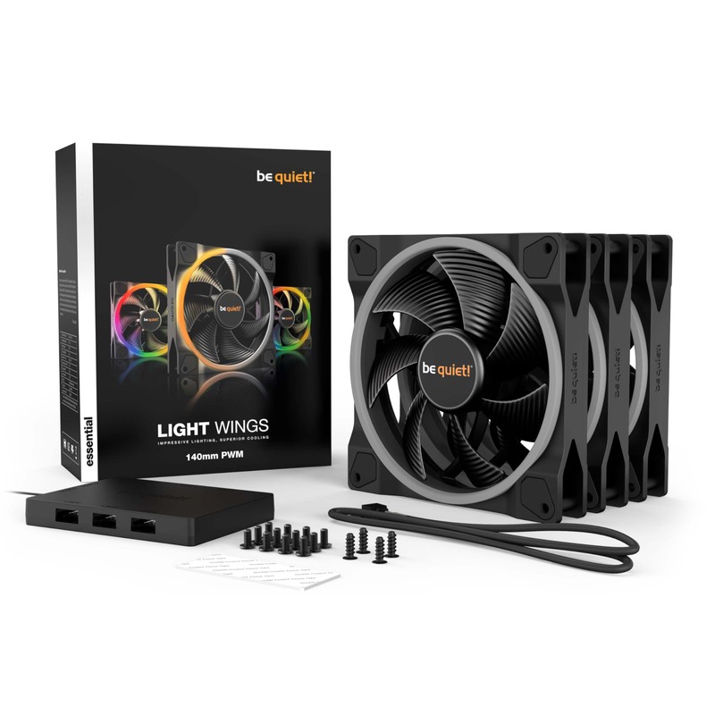 be quiet! Light Wings 140mm PWM Low Noise Premium ARGB