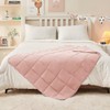 yescool Weighted Blanket 5 Pounds Cooling Weighted Lap Blanket, Pink