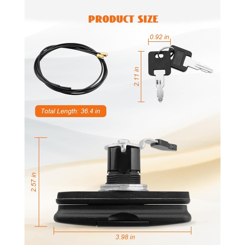 Twist Handle Kit 113436 Topper Tonneau T-Handle Fit for Leer