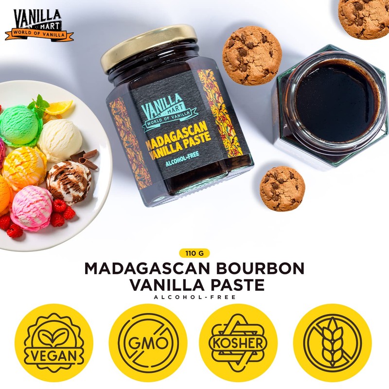 Vanilla Mart - Alcohol Free Madagascan Vanilla Paste 110g -
