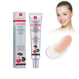 Tinted Face Cream with Centella Asiatica, 45 ml CC Cream Red Correct CC Cream Colour Correcting Cream Make Up Fondation Moisturising, Improves the Complexion & Moisturises (Bright)