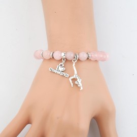 LQRI Gymnastics Bead Bracelet Gymnastics Coach Gift Gymnast Team Gift for Gymnast