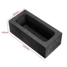VILLCASE Graphite Melting Pot Casting Molds for Metal Finishing Copper Gold Silver Aluminum Brass 10x5x2cm