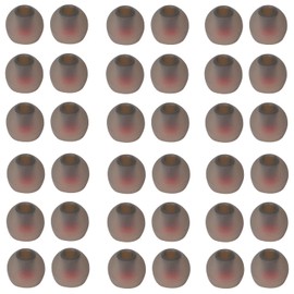 CYADCI 36 Pieces Medium Earbud Tips Soft and Comfortable Ear Bud Replacement Pieces Silicone Fit Most in-Ear Headphones，Inner Hole 3.8mm -5.5mm，Medium Black and Red Earbud Replacement Tips