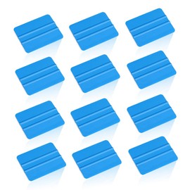 Lependor Blue Hand Applicator Squeegee, Decal Vinyl Wrap Handy Tool - 12 Packs