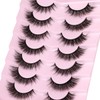 Lashes Natural Look Faux Mink Lashes Fluffy Wispy Eyelashes Short