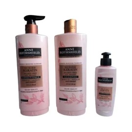 Anne Rothshield Kit Shampoo  Acond  Crema Peinar Keratina                                                                                             