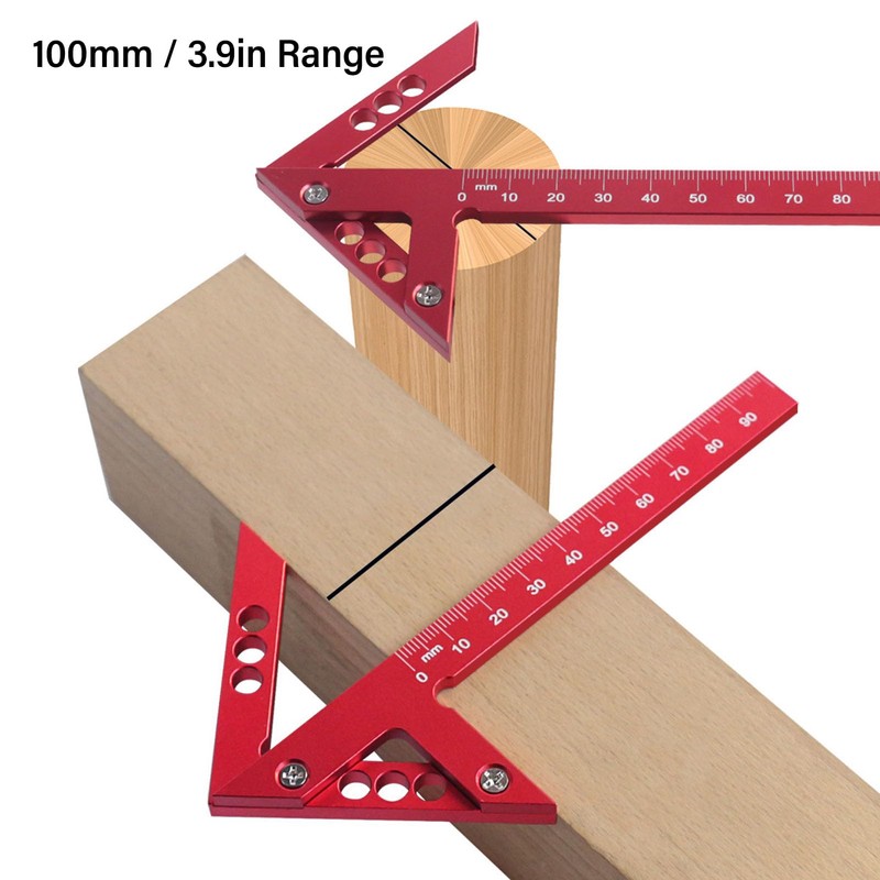 Center Scribe Gauge, Aluminum Alloy Center Line Scriber 45 Degree