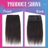 Elailite Afro Clip-In Real Hair Extensions for Complete Hair Extensions,