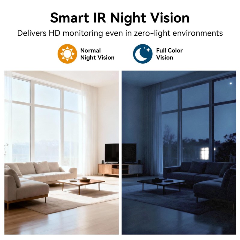 ASWNS Wireless WiFi Security Camera, Nanny Cam for Home, Indoor