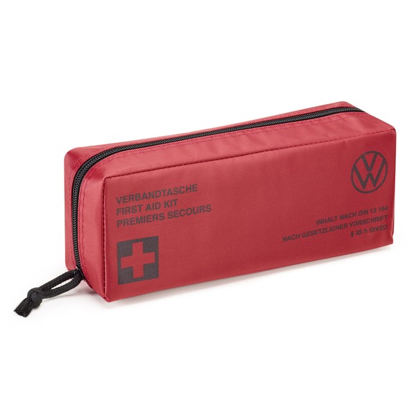 Volkswagen 6R0093108B First Aid Bag DIN 13164 Red with VW