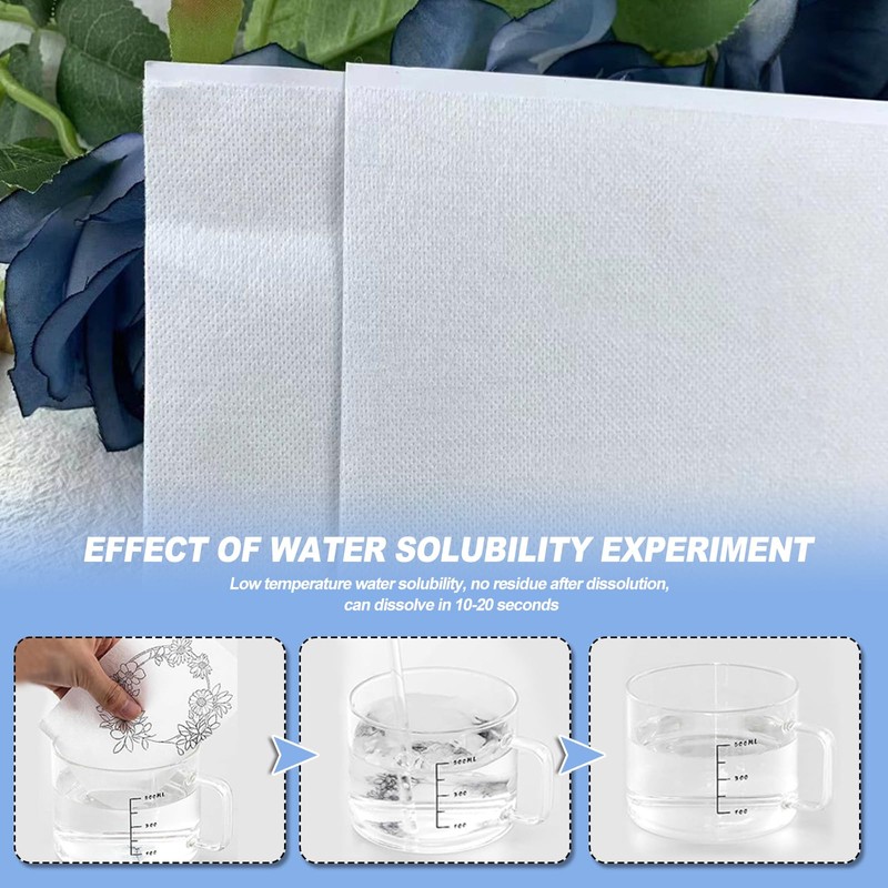 Water Soluble Embroidery Paper Stabilizer A4 Machine Stick and Stitch