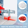 Tile Leveling System Kit, 600pcs Tile Leveler Spacers Clips+150pcs Reusable