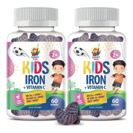 Sunny Sam Gomitas De Hierro Para Niños - 10 Mg, Vitamina C                                                                                            