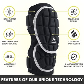 Batters Baseball Softball Elbow Guard Elbow Pad Forearm Guard , Adult (Adult-L/XL)