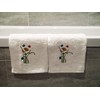 Lex's Linens Floral & Butterfly Embroidered Towels (Set of 2
