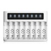 EBL 8 Slots LCD Rechargeable Battery Charger For Ni-MH Ni-Cd