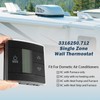 Bonbo 3316250.712 Digital LED Black Thermostat for RV/Camper Conditioner, Replace