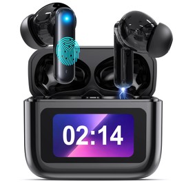 AI Real-Time Translation Earbuds,Wireless Earbuds,144 Languages Ear Buds,Two-Way Translator Earbuds, Bluetooth Headphones, Ear pods Wireless,HD Sound Translating Earbuds for Travel, JM21 Black