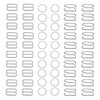 Lilaly 60 Pcs 12mm Bra Hooks for Straps 3 Styles