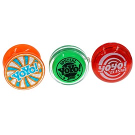Yoyo Professional Bundle Yo-Yos Set by JA-RU (1 Pack of 3) . Quality Fun Fidget Toys for Kids and Adults Yoyos for Kids Stoking Stuffers Filler Party Favors in Bulk 1991-1