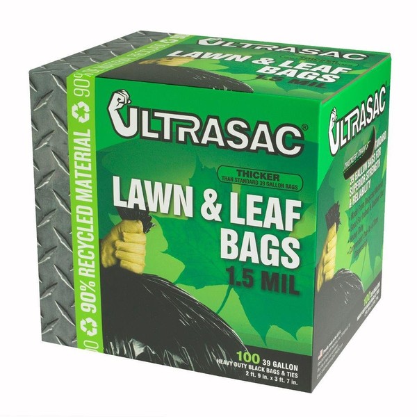 Ultrasac 39 Gal. Lawn and Leaf Bags (100 Count) - 1 Pack