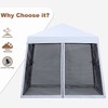 MASTERCANOPY Pop Up Gazebo Canopy with Mosquito Netting (10x10, White)