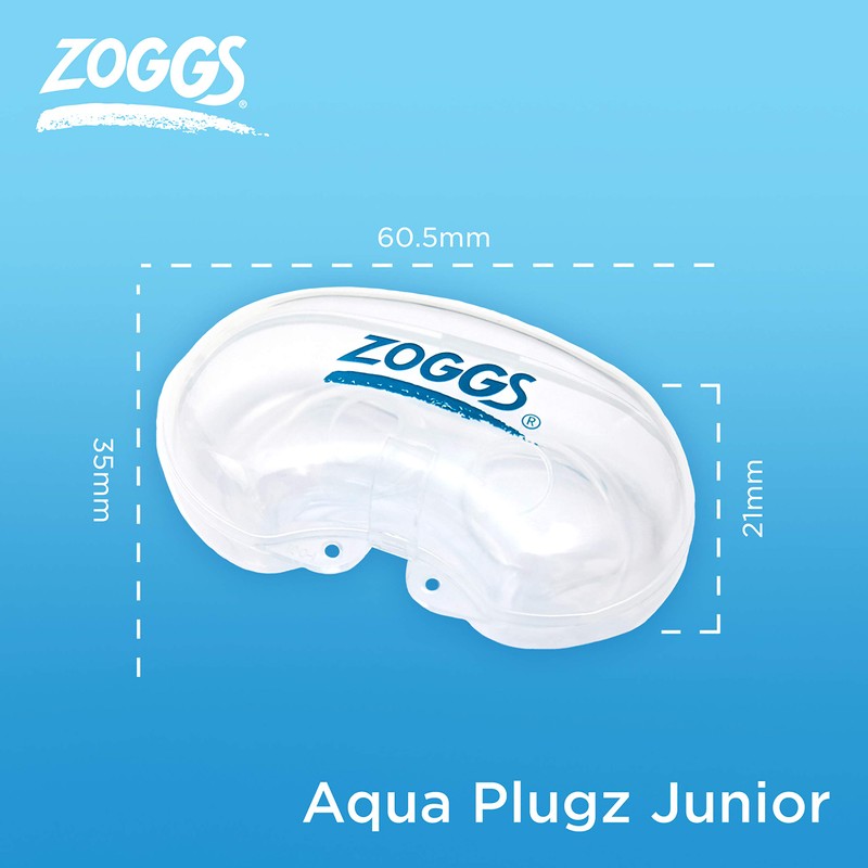 Zoggs Unisex Youth Aqua Plugz Junior Ear Plugs for Swimming,