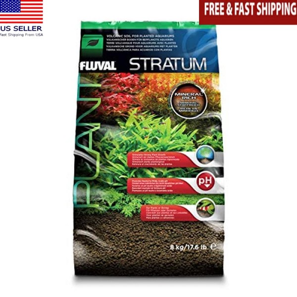 Plant Shrimp Substrate Aquatic Stratum 17.6lbs Promotes Growth Maintains pH
