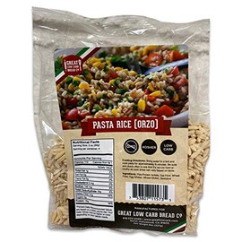 Low Carb Orzo, Low Carb Rice, High Protein, Great Low Carb Bread Company, Low Carb Pasta Rice, 7g Net Carbs, 18g Protein (Single Package)