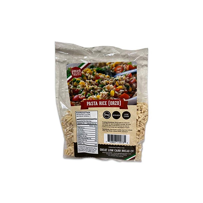 Low Carb Orzo, Low Carb Rice, High Protein, Great Low