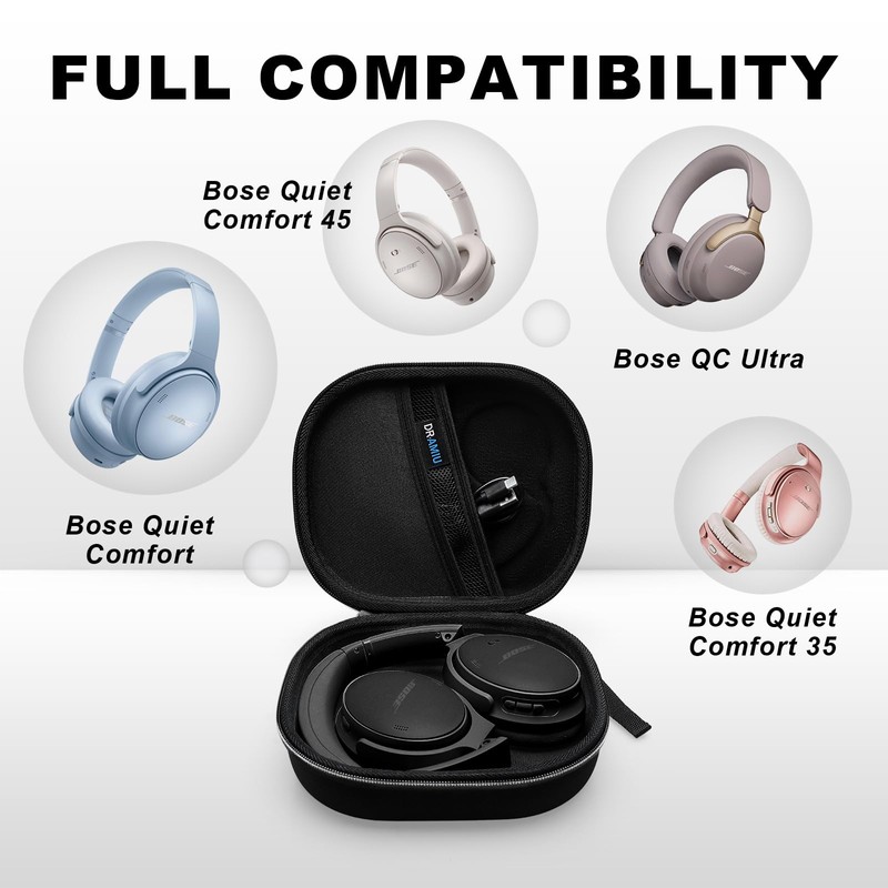 DRAMIU DRAMIU Hard Case Compatible with Bose QuietComfort, QC Ultra,