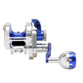 ORJD Saltwater Slow Jigging Fishing Reel 30kg Max Drag 6.3:1 High Speed Ratio Trolling Ready Aluminum BodyColor: Blue