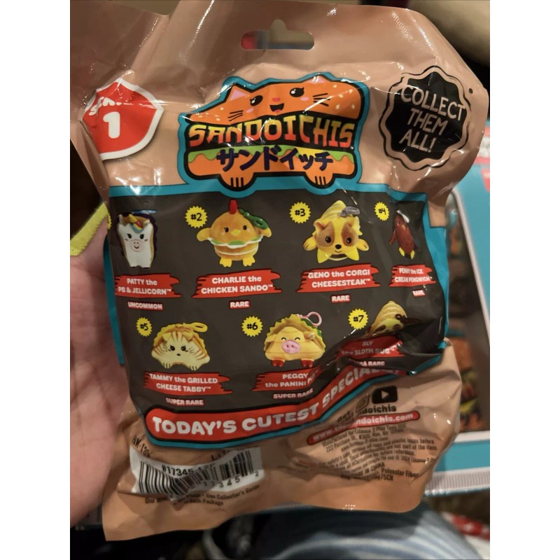 LICENSE 2 PLAY TOYS LLC Sandoichis™ Mini Clip-On Plush Mystery