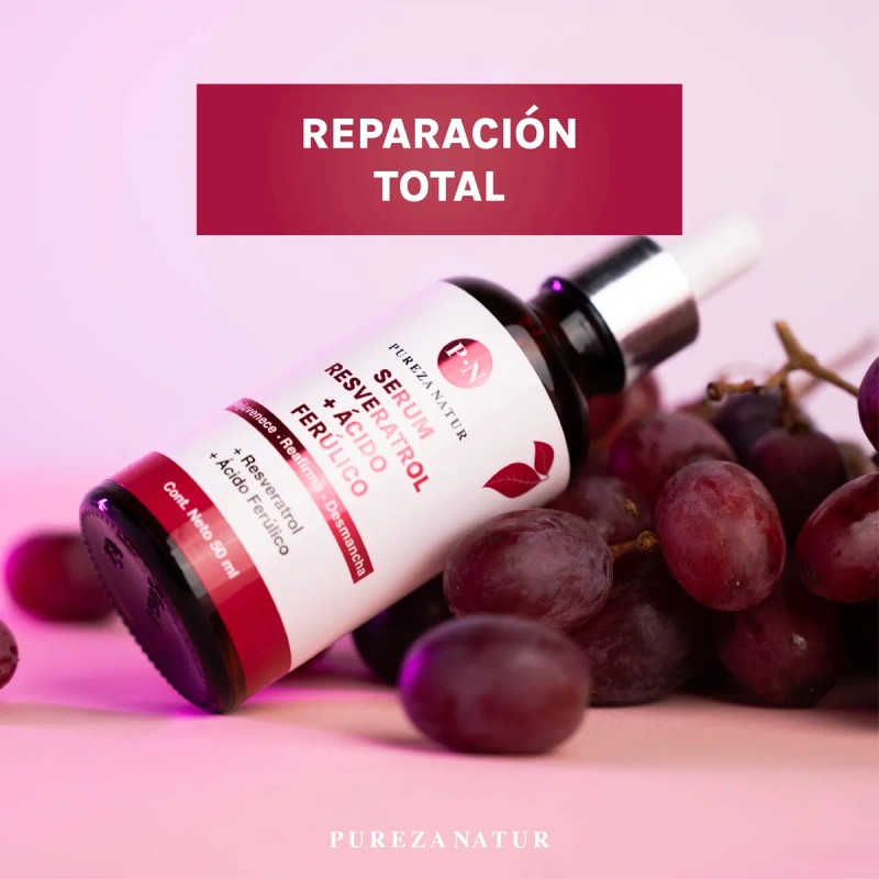 Serum Resveratrol + Acido Ferúlico Facial Skincare Todo Tipo De