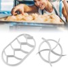 Fdit 2PCS Plastic Pastry Cutter Baking Bread Rolls Mold Dough