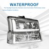 Fullux LED DRL Headlights Assembly fit 2003-2006 Chevy Silverado &