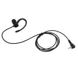 JUYODE 2.5mm 1-Pin Listen Only Earpiece for Theatro Single Wire Short G Shape Hook Walkie Talkie Headset for Harris Two Way Radio Speaker Mic Surveillance Police Accessories