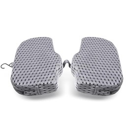 U Shaped Shower Seat Cushion, Quick Drying Shower Chair Cushion, Bathtub Chair Pad with 4D Air Fiber Materia, Shower Seat Mat with Mesh Cover and Hook, for Elderly, Senior, Handicap, Disabled
