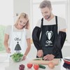 YYBD Couples Apron Set Mr and Mrs Aprons Kitchen Cooking