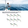 10PCS Fish Shape Artificial Bait High Simulation Aluminum Alloy Fishing