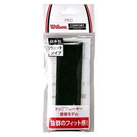Wilson PRO OVERGRIP Tennis, Badminton Grip Tape, Used by Kei Nishiori and Misaki Matsutomo, black