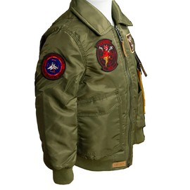 Top Gun® Kids CWU-45 Flight Jacket (Olive, 4T)