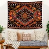 Fowocu Orange Sun and Moon Tapestry Wall Hanging, Indie Hippie
