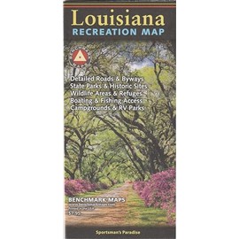 Louisiana, Sportsman's Paradise, Recreation Map, 2022 Edition (Benchmark Recreation Maps)
